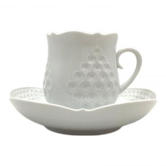 Meissen (マイセン) ホワイトレリーフ カップ&ソーサー