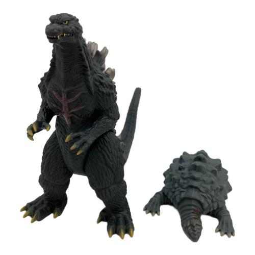 BANDAI (バンダイ) ムービーモンスターシリーズ ゴジラ×モスラ×メカゴジラ東京SOS ゴジラ(2003)withカメーバ(2003)セット ソフビフィギュア