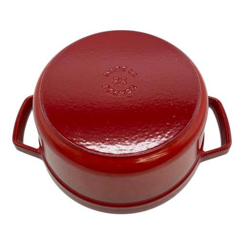 Staub (ストウブ) ピコ・ココット・ラウンド 22cm レッド