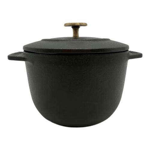 ストウブ ラ・ココット de GOHAN 12cm ブラック staub(ストウブ） ラ・ココット de GOHAN S ホーロー鍋12cm/0.77L