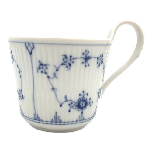 ROYAL COPENHAGEN (ロイヤル・コペンハーゲン) ブルーフルーテッド・プレイン ハイハンドルカップ&ソーサー