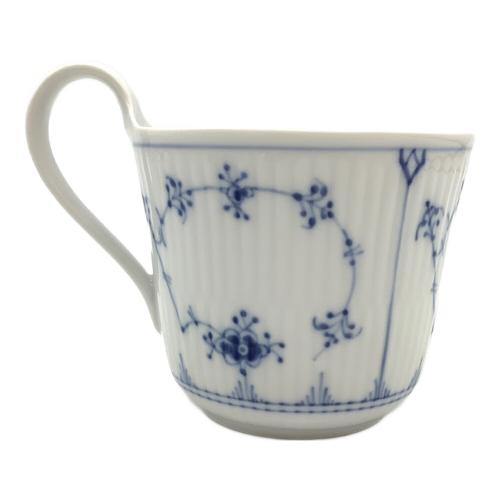 ROYAL COPENHAGEN (ロイヤル・コペンハーゲン) ブルーフルーテッド・プレイン ハイハンドルカップ&ソーサー
