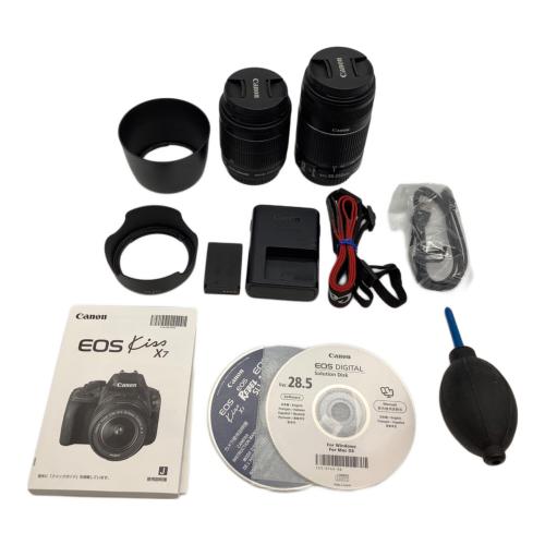 CANON (キヤノン) EOS KISS X7 デジタル一眼レフカメラ ダブルズームキット