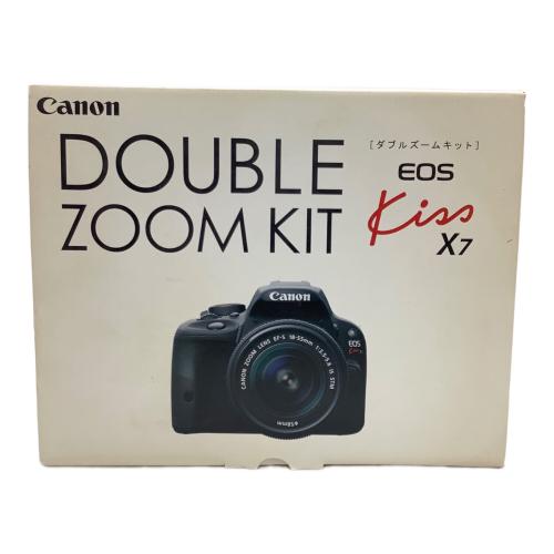 CANON (キヤノン) EOS KISS X7 デジタル一眼レフカメラ ダブルズームキット