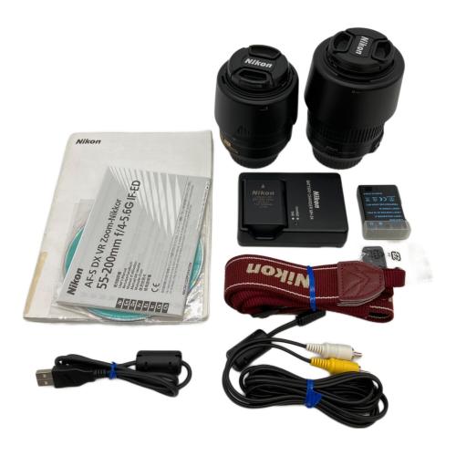 Nikon (ニコン) デジタル一眼レフカメラ D3200 ダブルズームキット