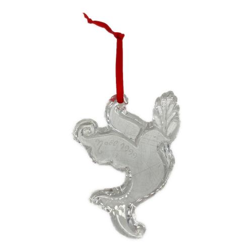 Baccarat (バカラ) ノエルクリスマスオーナメント 1999年 鳩モチーフ
