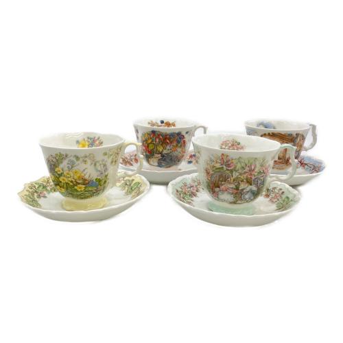 ROYAL DOULTON (ロイヤルドルトン) ブランべリーヘッジ フォーシーズンズ カップ&ソーサー 4Pセット