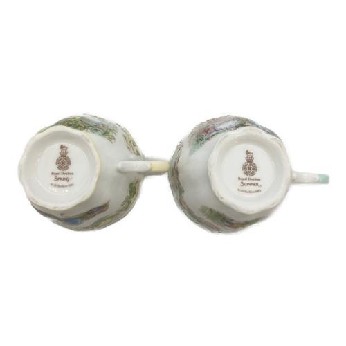 ROYAL DOULTON (ロイヤルドルトン) ブランべリーヘッジ フォーシーズンズ カップ&ソーサー 4Pセット