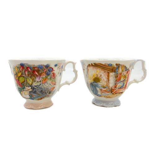 ROYAL DOULTON (ロイヤルドルトン) ブランべリーヘッジ フォーシーズンズ カップ&ソーサー 4Pセット
