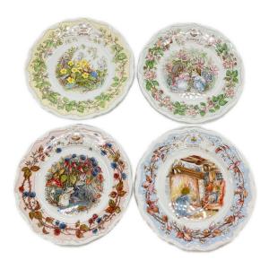 ROYAL DOULTON (ロイヤルドルトン) ブランベリーヘッジ フォーシーズンズ プレート 4Pセット