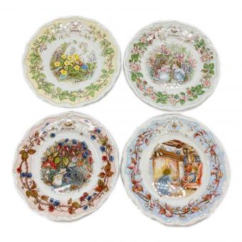 ROYAL DOULTON (ロイヤルドルトン) ブランベリーヘッジ フォーシーズンズ プレート 4Pセット