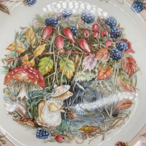 ROYAL DOULTON (ロイヤルドルトン) ブランベリーヘッジ フォーシーズンズ プレート 4Pセット