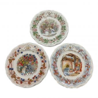 ROYAL DOULTON (ロイヤルドルトン) ブランベリーヘッジ フォーシーズンズ プレート 3Pセット