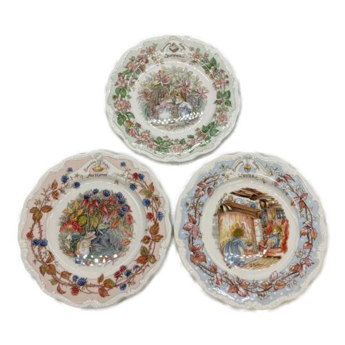 ROYAL DOULTON (ロイヤルドルトン) ブランベリーヘッジ フォーシーズンズ プレート 3Pセット
