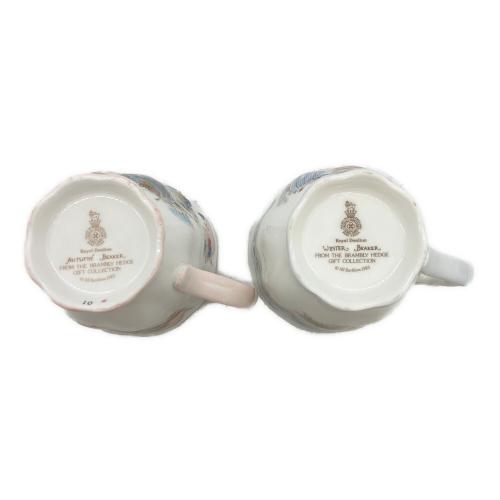 ROYAL DOULTON (ロイヤルドルトン) ブランべリーヘッジ フォーシーズンズ マグカップ 4Pセット