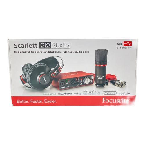 Focusrite (フォーカスライト) オーディオ周辺機器 Scarlett 2i2 studio