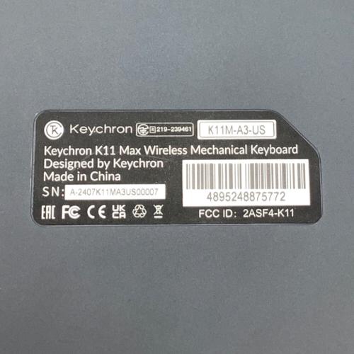 keychron (キークロン) keychron K11 Max ANSI配列 ワイヤレスキーボード K11M-A3Z-US