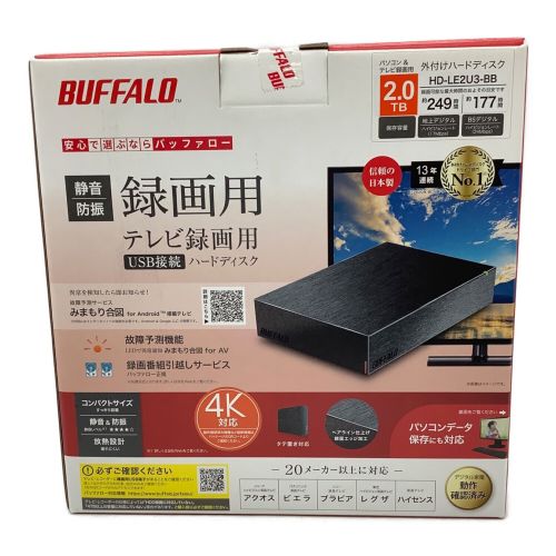 BUFFALO HD-LE2U3-BA 外付けハードディスク バッファロー - PC周辺機器