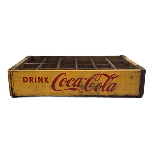 Coca Cola (コカコーラ) ヴィンテージ 木製ボトルケース 現状販売 サビ・ダメージ有