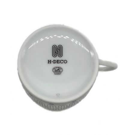 HERMES (エルメス) カップ&ソーサーセット H-DECO Hﾃﾞｺ 未使用 2Pセット