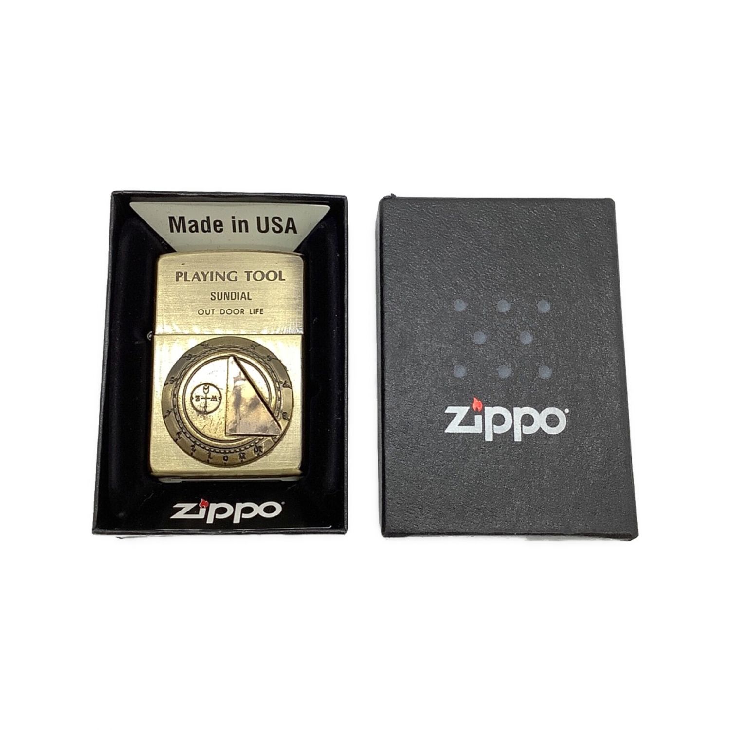 ZIPPO (ジッポ) SUNDIAL 日時計 PLAYING TOOLシリーズ ブラス古美加工