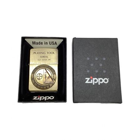 ZIPPO (ジッポ) SUNDIAL 日時計 PLAYING TOOLシリーズ ブラス古美加工 ※非オリジナルボックス