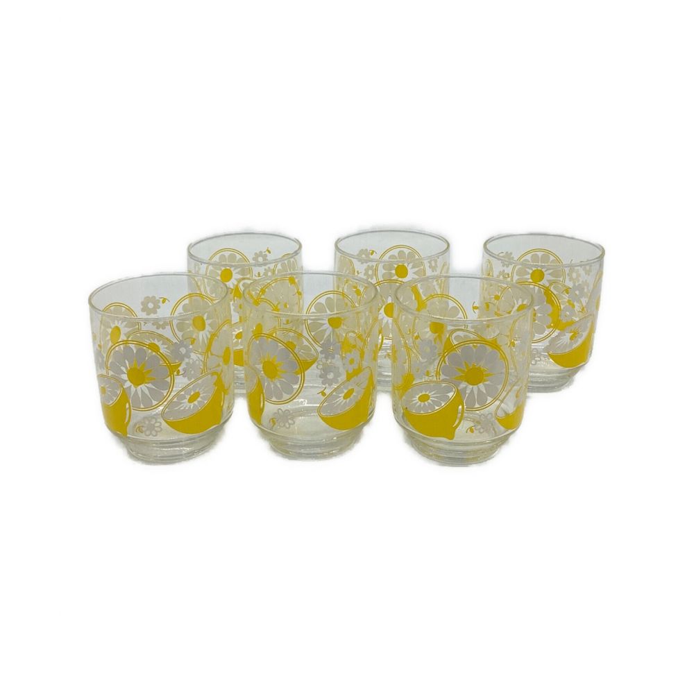 東洋ガラス TOYO GLASS (トウヨウガラス) レトログラスセット レモン柄