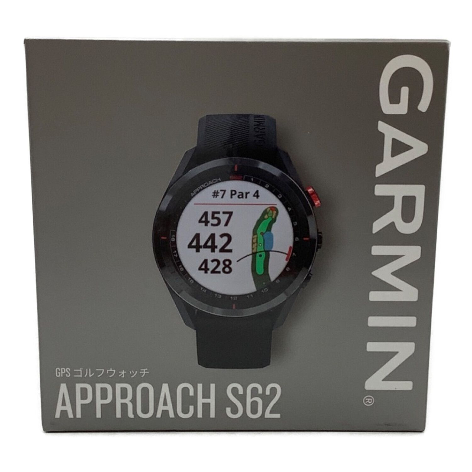 ガーミン（GARMIN）アプローチS62（ブラック）GPSゴルフナビ+付属品一式ゴルフラウンドでのみ使用