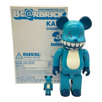 MEDICOM TOY (メディコム・トイ) BE@R BRICK 400%+100% LTD010&LTD011 限定3500 ヤケ有 KAWS CHOMPERS a-nation