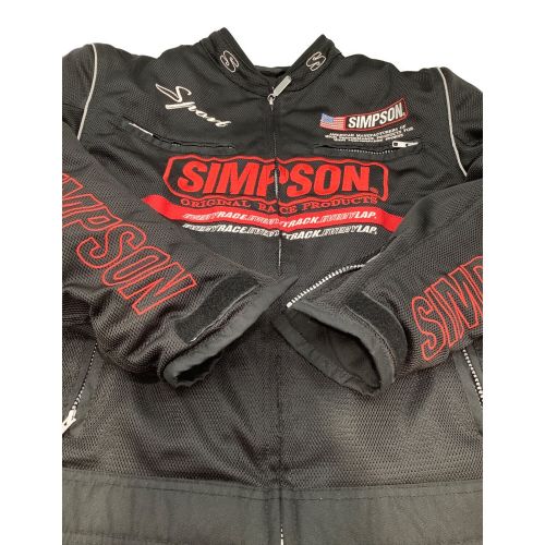 SIMPSON (シンプソン) メッシュジャケット Lサイズ ブラック×レッド 60