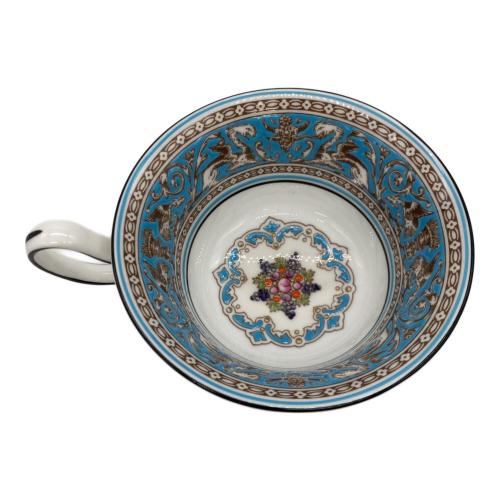 Wedgwood (ウェッジウッド) ティーカップ&ソーサー 本体のみ フロレンティーン・ターコイズ ピオニー