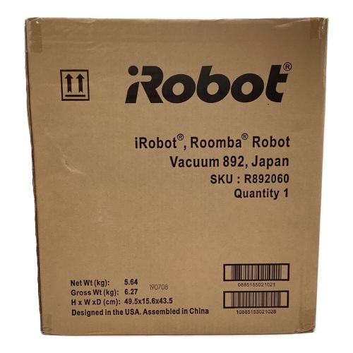 iRobot (アイロボット) ロボットクリーナー Roomba 892 R892060 程度S