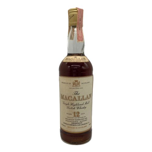 マッカラン (MACALLAN) スコッチ 750ml マチュアード イン シェリーウッド旧 12年 未開封