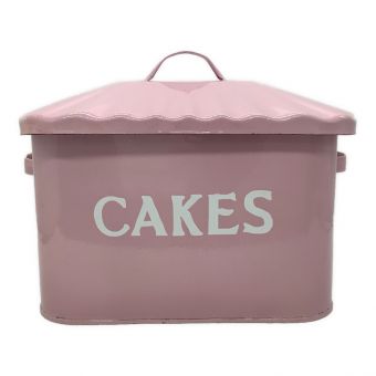 CAKES ホーローケーキー缶 ピンク カケ有