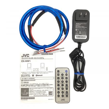JVC (ジェイブイシー) WOOD CONE EX-NW1 コンパクトコンポーネントシステム リモコン・オーディオケーブル非純正付 2020年製