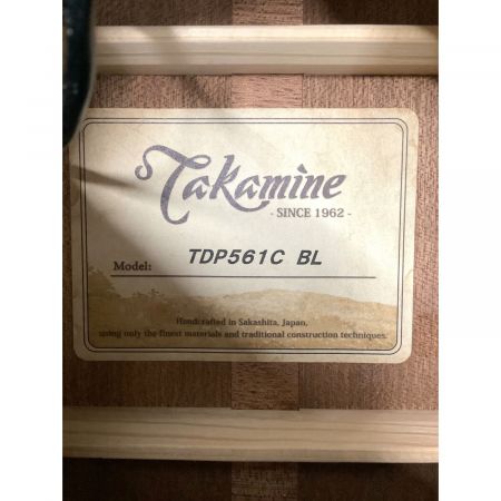 Takamine (タカミネ) エレアコギター エレアコ500シリーズ TDP561C BL  2018年製 ハードケース付