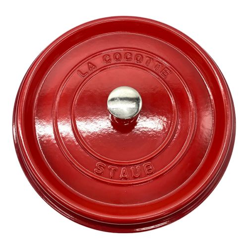 Staub (ストウブ) ピコ・ココット ラウンド シャロー 26cm レッド