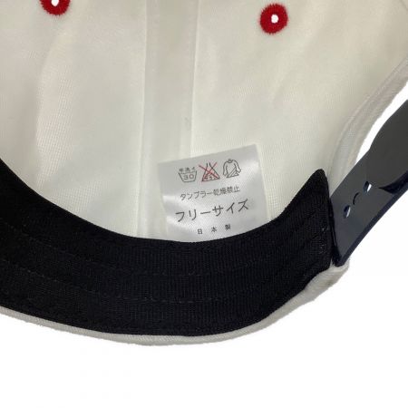 中央帽子 (チュウオウボウシ) 近鉄バファローズ ベースボールキャップ メンズ SIZE Free ホワイトxネイビーxレッド 2001年優勝記念 スナップボタン
