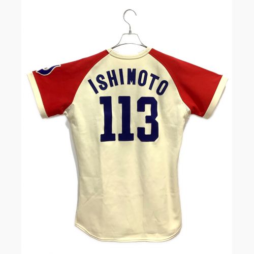 RAWLINGS (ローリングス) 近鉄バファローズ ホームユニフォーム 1995年 石本貴昭 背番号113 実使用品 ナチュラルxレッド