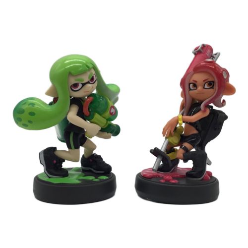 Nintendo (ニンテンドー) フィギュア スプラトゥーン ガール(ライムグリーン)＆タコガール セット amiibo アミーボ