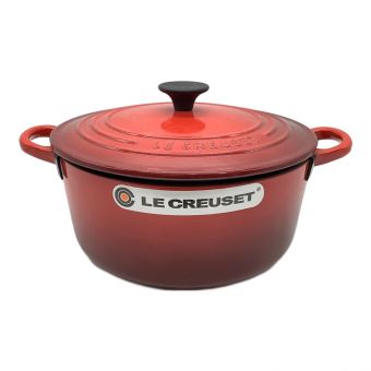 LE CREUSET (ルクルーゼ) ココット・ロンド 22cm レッド チェリーレッド