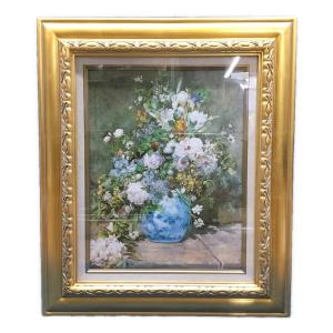 ピエール・オーギュスト・ルノワール 銀座トップアート 立体複製画「春の花」