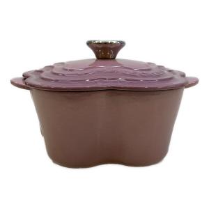LE CREUSET (ルクルーゼ) ココット・フルール モーヴピンク