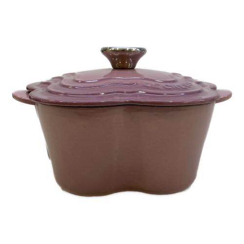 LE CREUSET (ルクルーゼ) ココット・フルール モーヴピンク