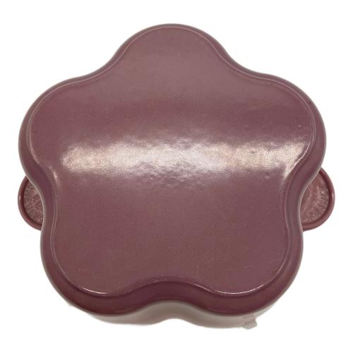 LE CREUSET (ルクルーゼ) ココット・フルール モーヴピンク