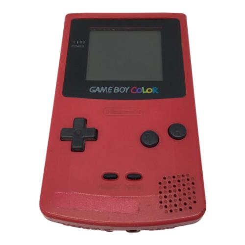 Nintendo (ニンテンドー) GAMEBOY COLOR ゲームボーイカラー レッド 本体のみ 程度C Aボタン反応弱め CGB-001 -