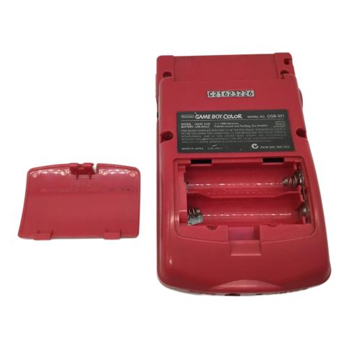 Nintendo (ニンテンドー) GAMEBOY COLOR ゲームボーイカラー レッド 本体のみ 程度C Aボタン反応弱め CGB-001 -