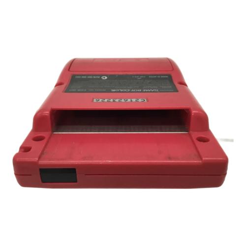 Nintendo (ニンテンドー) GAMEBOY COLOR ゲームボーイカラー レッド 本体のみ 程度C Aボタン反応弱め CGB-001 -