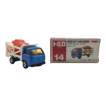 いすゞ エルフ カーキャリア トミカ No.14 赤箱 日本製 TOMY(トミー)