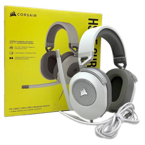 CORSAIR (コルセア) ゲーミングヘッドホン HS65 付属品完備